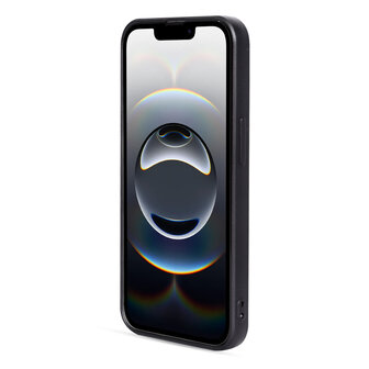iPhone 16E - Marmer Diamant Glitter - Zwart