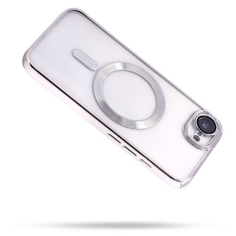 iPhone 16e - Zilver - Siliconen MagSafe Back Cover