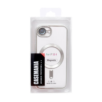iPhone 16e - Zilver - Siliconen MagSafe Back Cover