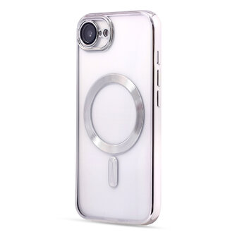 iPhone 16e - Zilver - Siliconen MagSafe Back Cover