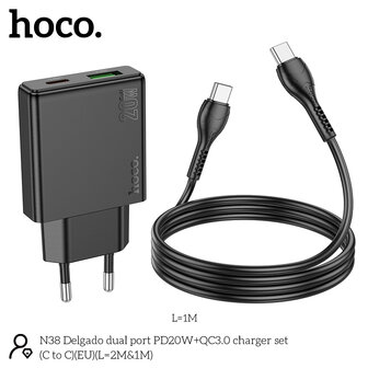 Nokia - Type C Kabel &amp;amp; Stekker (N28) - 20W - Zwart