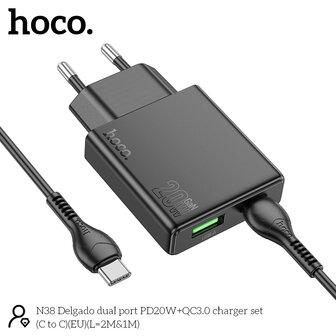 Nokia - Type C Kabel &amp;amp; Stekker (N28) - 20W - Zwart