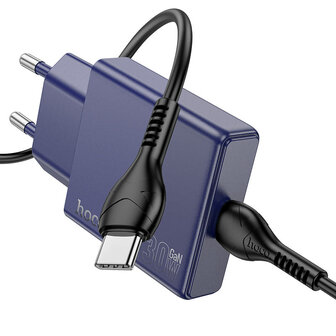 Nintendo Switch - 1m Type C &amp;amp; Stekker (N44) - 30W - Titanium Blue