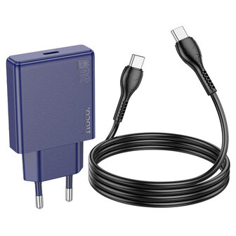 Nintendo Switch - 1m Type C &amp;amp; Stekker (N44) - 30W - Titanium Blue