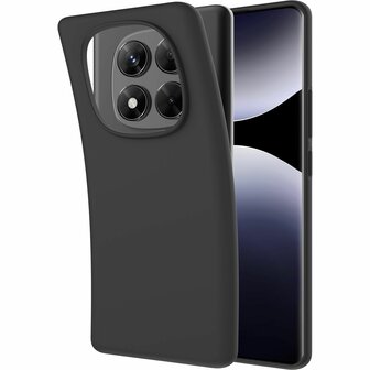 Redmi Note 14 Pro - Siliconen Back Cover - Zwart