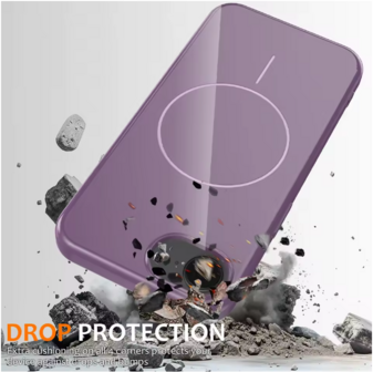iPhone 16e - Twilight Lavender - Glitter Siliconen MagSafe Back Cover