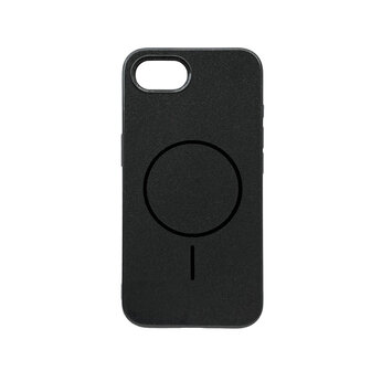 iPhone 16e - Midnight Black - Glitter Siliconen MagSafe Back Cover
