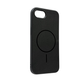 iPhone 16e - Midnight Black - Glitter Siliconen MagSafe Back Cover