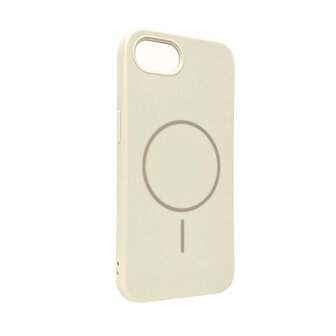 iPhone 16e - Almond Beige - Glitter Siliconen MagSafe Back Cover
