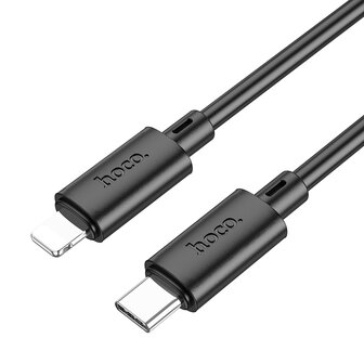iPhone 14 Plus - Lightning Kabel naar Type C (1 Meter) &amp;amp; Stekker (N27) - 20W - Zwart