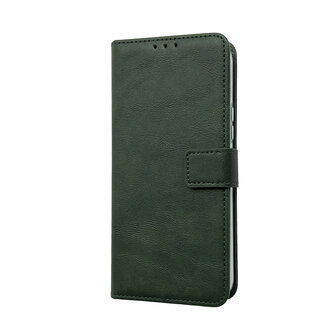 Samsung A36 - Book Case &amp;amp; Glas - Groen