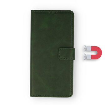Samsung A36 - Book Case &amp;amp; Glas - Groen