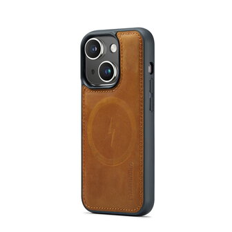 iPhone 15 - Sienna Brown - 2 in 1 Lederen MagSafe Case