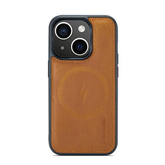 iPhone 15 - Sienna Brown - 2 in 1 Lederen MagSafe Case