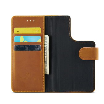iPhone 15 - Sienna Brown - 2 in 1 Lederen MagSafe Case
