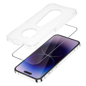 iPhone 14 Pro Max Screenprotector met applicator - Volledig Dekkend Glas