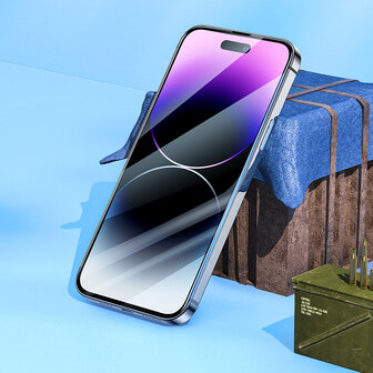 iPhone 14 Pro Max Screenprotector met applicator - Volledig Dekkend Glas