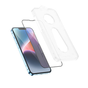 iPhone 13 Screenprotector met applicator - Volledig Dekkend Glas