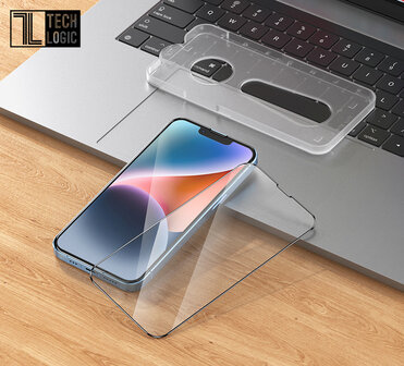 iPhone 13 Screenprotector met applicator - Volledig Dekkend Glas