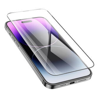 iPhone 14 Pro Screenprotector met applicator - Volledig Dekkend Glas