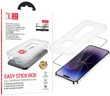 iPhone 14 Plus Screenprotector met applicator - Volledig Dekkend Glas