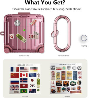 AirPods 4 - Koffer Hoes - Rosegoud