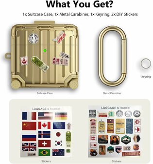 AirPods 4 - Koffer Hoes - Goud