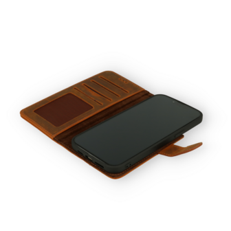 iPhone 12 Pro Max Bruin - Lederen Book Case