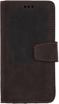iPhone 11 Donker Bruin - Lederen Book Case