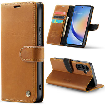 Samsung A54 5G Sienna Brown - Lederen Book Case