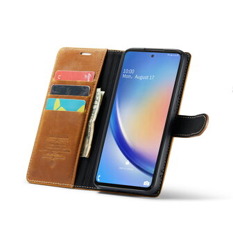 Samsung A54 5G Sienna Brown - Lederen Book Case