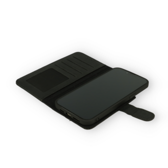 iPhone 12 Pro Max Zwart - Lederen Book Case