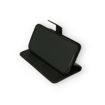 iPhone 12 Pro Max Zwart - Lederen Book Case
