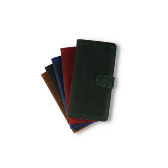 iPhone 12 Pro Max Zwart - Lederen Book Case