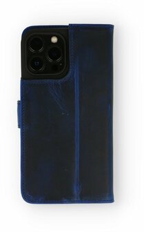 iPhone 13 Pro Max Blauw - Lederen Book Case