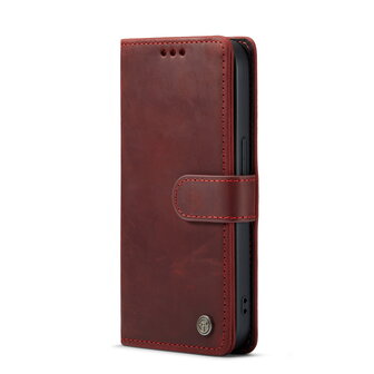 iPhone 15 Pro Max Rood - Lederen Book Case
