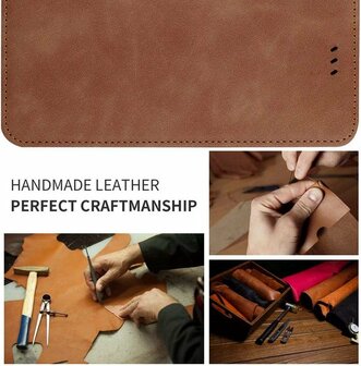 iPhone 13 Pro Max Bruin - Lederen Book Case