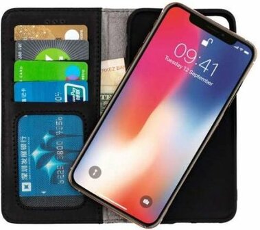 iPhone 11 Pro Zwart - Lederen Book Case