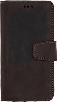 Samsung A71 Donker Bruin - Lederen Book Case