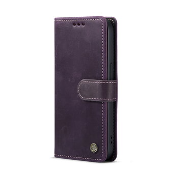 iPhone 14 Pro Paars - Lederen Book Case