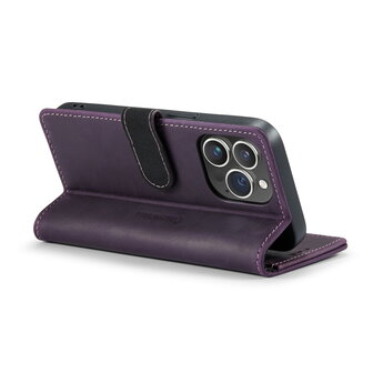 iPhone 14 Pro Paars - Lederen Book Case