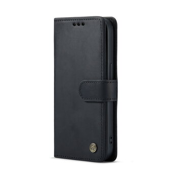 iPhone 14 Pro Zwart - Lederen Book Case