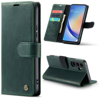 Samsung A54 5G Emerald Green - Lederen Book Case
