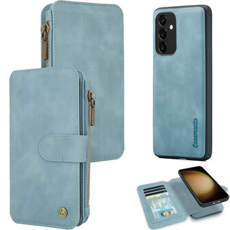 Samsung A15 - Aqua Blue - 2 in 1 Book Case met Rits