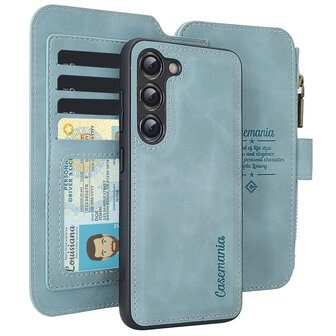 Samsung A15 - Aqua Blue - 2 in 1 Book Case met Rits