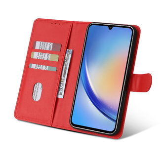 Samsung A15 5G - Rood - 2 in 1 Book Case