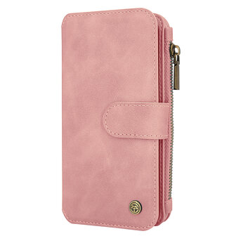 Samsung A15 - Pale Pink - 2 in 1 Book Case met Rits
