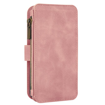 Samsung A15 - Pale Pink - 2 in 1 Book Case met Rits
