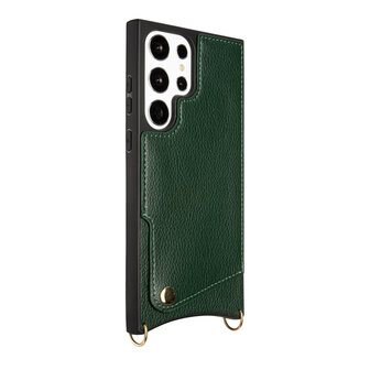 Samsung S23 Ultra Groen - Back Cover met Bandje