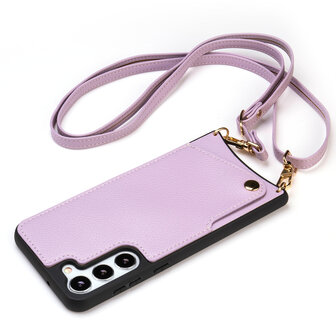 Samsung S23 Paars - Back Cover met Bandje